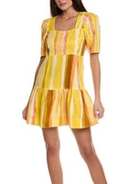 Marie Oliver Temma Linen Mini Dress size S